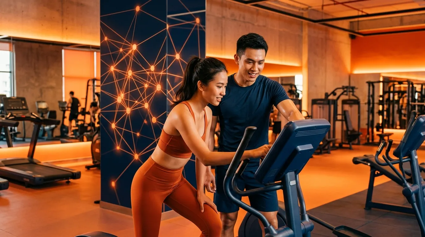 Đồ hoạ node-line gợi luồng dữ liệu tự động AICoLE — Cam-Đỏ trên nền tối